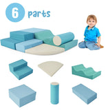 Soft Climb and Crawl Foam Playset 6 in 1, Soft Play Equipment Climb and Crawl Playground for TX307728AAC