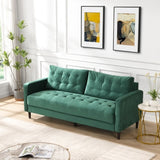 74" High Resilience three seater Sofa, Wooden Frame 3 Seat Sofa, Comfy , Modern Upholstered Sofa, W311P192812