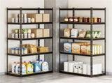 5-Tier Heavy Duty Black Garage Shelving Unit, 72" H x 36" W x 18" D 2200 LBS Load Capacity Boltless 34683830