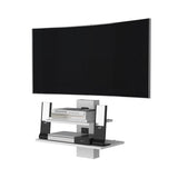 Minot Floating Shelf, Sleek Dual-Shelf Wall Unit with Cable Management B128P176177