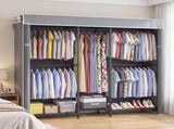 Heavy Duty Closet Organizer System, Freestanding Clothing Rack Shelves, Adjustable Garment Rack W3204P581186