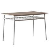 6-Piece Modern Dining Set for Home, Kitchen, Dining Room with Storage Racks, Rectangular Table, 14655245