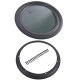 Round Fixed RV Window 12" Tinted Window for RV Camper Caravan with Trim Ring Fit for 1-5/8" 66387046