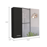 ZUN Kenya Medicine Cabinet, Mirror, Double Door, Four Interior Shelves B128P148726