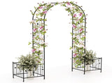 Multifunctional Outdoor Trellis - Climbing Vines SupportFlower/Vegetable Planters, 80"x20"x86" 27749478