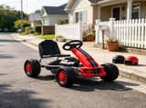 Red Pedal Go Kart Lightweight Go Cart Ride on Toy with Steering Wheel & Adjustable Seat for Ages 3 54463526