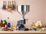 550ml Pneumatic Liquid Filling Machine, Stainless Steel Bottle Filler with Foot Pedal for Milk, 27031082
