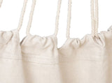 Distinctive Cotton Canvas Hanging Rope Chair with Pillows Beige 58301688