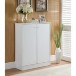 ZUN Shoe/Storage Cabinet with Two Doors Five Shelves - White B107133630
