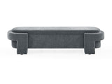 Chenille Upholstered Bench with Large Storage Space for the Living Room, Entryway and Bedroom,Grey, W48790041