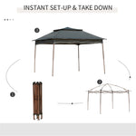 ZUN Tent Outdoor Patio Pop Up Canopy Gazebo （Prohibited by WalMart） 49548414