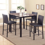 ZUN Citico Metal Counter Height Dining Chairs with Black Metal Frame, Set of 4 T2574P164811