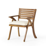 ZUN Outdoor Hermosa KD Wood Dining Chair 54555.00TEA