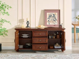 47.3" Mid Century Modern Sideboard Buffet Cabinet with Storage, Wood Storage Cabinet with 2 Doors W1801P454078