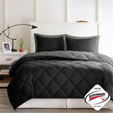 3M Scotchgard Diamond Quilting Reversible Down Alternative Comforter Set B03595025