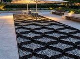 Gravel Grid Driveway Stabilization, Permeable Grass Ground Retainer 24.93 x 9.52 FT, 1880 LBS/Sq FT 10872934