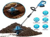Cordless Tiller Cultivator,800W Electric Cordless Tiller Cultivator, 21V Battery Powered Soil Tiller 99957180