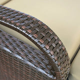 Outdoor Recliner Chair,Separate Adjustment Mechanism PE Wicker Adjustable Reclining Lounge Chair and W2749P225114