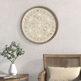 Round Two-tone Medallion Wall Decor B03598801