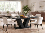47.2" Modern Dining Table for 4, Rectangular Kitchen Table for Dining Room & Living Room 32180703