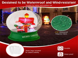 4 Feet Christmas Inflatable Snow Globe Christmas Decoration 81776409