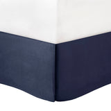 7 Piece Tufted Comforter Set Navy Queen B03596831