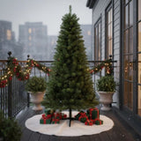 6FT Christmas Tree with 490 Tips Artificial Plant PVC Green Leaf Tree Sturdy 4-Leg Stand for Indoor 13185798