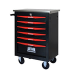 ZUN 6 Drawers Multifunctional Tool Cart with Wheels,Metal Rolling Tool Cart Storage for Garage Workshop W1102P245253