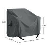 SHIELD PATIO OUTDOOR CLUB CHAIR COVER, DARK GRAY N775P230624G