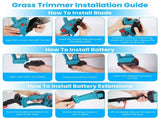 3 In 1 Multifunctional Mini Hedge Trimmer & Grass Shear Electric Cordless Handheld Hedge Trimmer 64258016