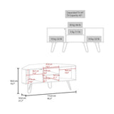 Fredonia Tv Stand 65" with a Door and Open Storage, Wengue B128P314796