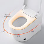 ZUN Smart Toilet with 85MM Wider Bidet Seat, Smart Toilet with Bidet Built in, Voice Control, Bubble W1872115355