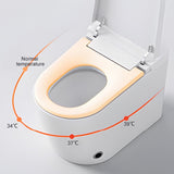 ZUN Smart Toilet with 85MM Wider Bidet Seat, Smart Toilet with Bidet Built in, Voice Control, Bubble W1872115355