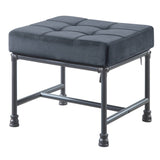 Grey and Sandy Grey Rectangle Ottoman B062P185730