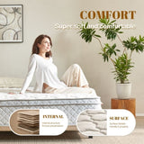 Twin Size Mattress,12 Inch Hybrid Twin Mattress in a Box with Memory Foam and Pocket Spring for W3682P338216