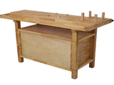 Wood Workbench - Wooden Workbench for Garage Workshop and Home, with Rapid Action Woodworking Vise 7 59267549