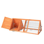 ZUN 50" Wooden Rabbit Guinea Pig Hutch Wooden Rabbit Guinea Pig House 97929443