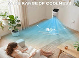 US Standard RTW-GR36 Tower Fan, 110V 45W, 36 Inch, Column Shape, White Plastic Body, Copper Motor, 13699804
