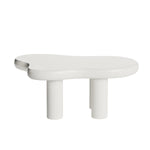 ZUN 39.4" Cloud Coffee Table, Cute Cream Coffee Table with 4 Solid Legs, Modern Carton Center Table for W2853P228927