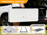 42.5" Fish Cleaning Table with Dual Sink, Portable Folding Camping Table with Foldable Extension 38077895