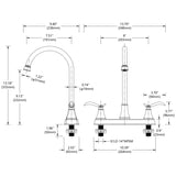 Single Handle High Arc Brushed Nickel Pull Out Kitchen Faucet,Single Level Stainless Steel Kitchen T3177P277520