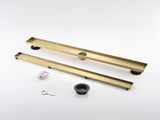 30 Inch Linear Shower Drain with 2-in-1 Flat & Tile Insert Removable Cover, 304 Stainless Steel with 68855432