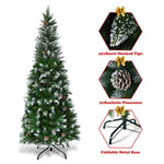 ZUN 5 Feet Artificial Christmas Tree with Pine Cones 70561720