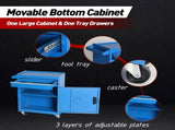 Tool Chest, 5-Drawer Rolling Tool Storage Cabinet with Detachable Top Tool Box, Liner, Universal 17471630