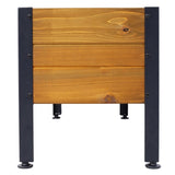 Wood Rectangular Garden Planter Box Raised Bed Outdoor,Planters for Outdoor Plants ,Elevated Herbs W465P182251