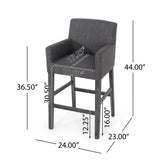 Upholstered 30.5 inch Counter Stools - Charcoal/Gray 71253.00CHAR