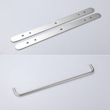 ZUN 304 Stainless Steel Hand Polishing Finished Three Stagger Layers Towel Bars Towel Rack Wall Mounted 18037980