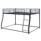 Metal Floor Bunk Bed, Full XL over Queen, Black MF311038AAB