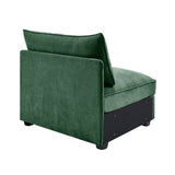 Armless sofa Velvet-Green W3041P293497