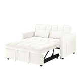 55.1-inch 3-in-1 convertible sofa bed, modern velvet double sofa Futon sofa bed with adjustable W2564P206921
